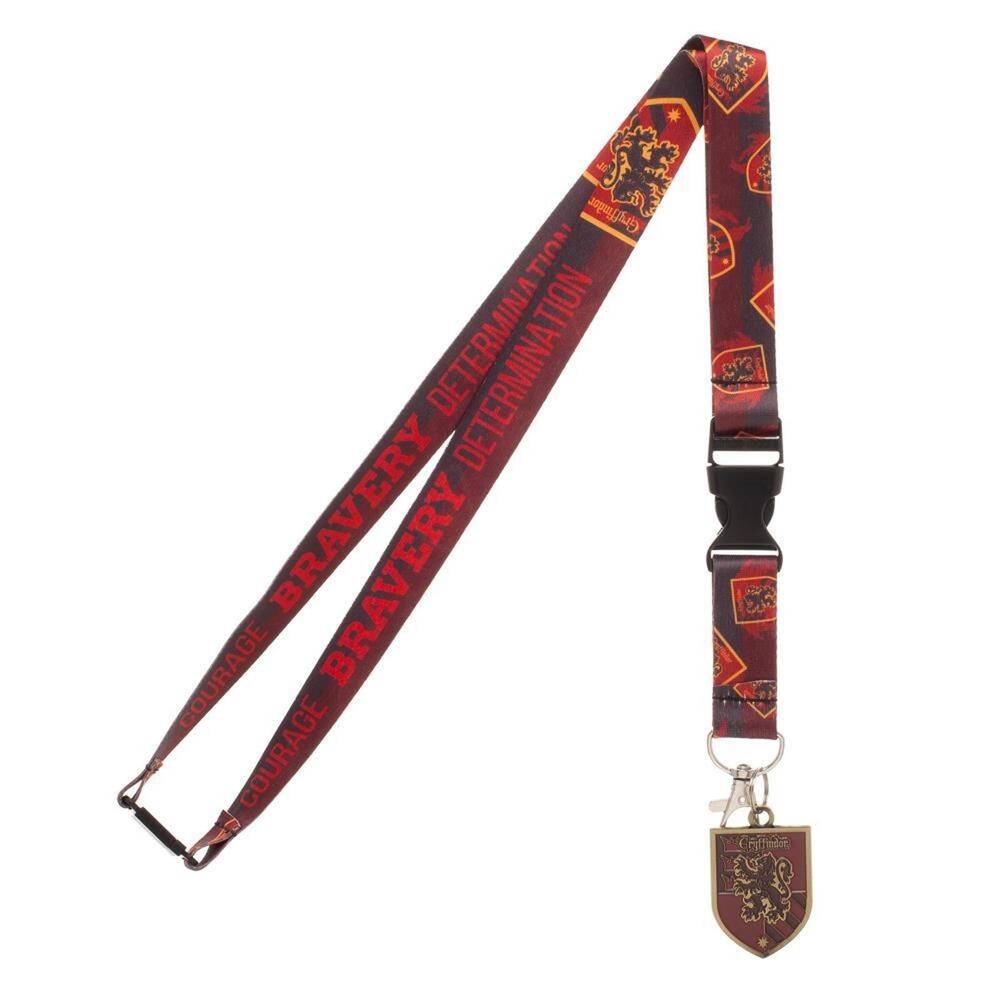 Harry Potter Lanyard ID Badge Holder GRYFFINDOR Detachable Neck Traits Red Brave